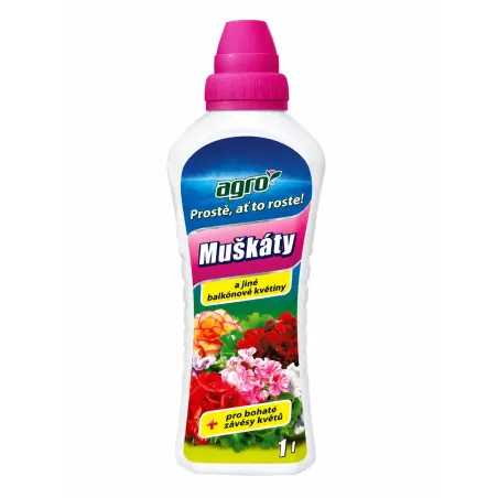 Hnojivo AgroCS muškáty 1 l