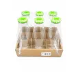 Fľaša na mlieko sklo 1000 ml bodky viečko 1 ks