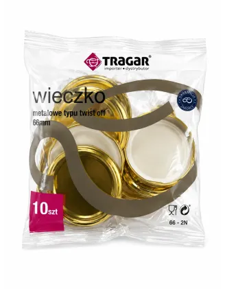Viečko TO 66 0,3 l, balenie 10 ks, zlaté