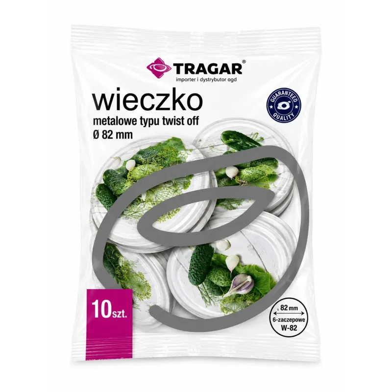 Viečko Twist 82 dekor uhorky 10 ks Viečko Twist 82 dekor uhorky 10 ks