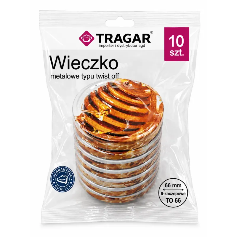 Viečko TO 66 MED 0,3 l/ balenie 10 ks