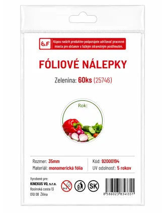 Samolepka na viečka na zaváraniny Ovocie 60 ks