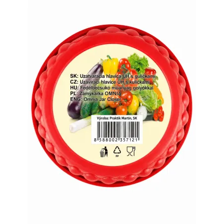 Hlavica zaváracia guličková, 0,7 l, 0,3 l
