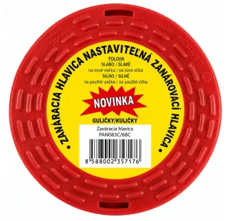 Hlavica zaváracia, guľôčková, 3-stupne