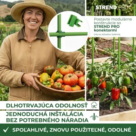 Tyč CountryYard, 150 cm, 7.9 mm, zelená, oporná, sklolaminát S279