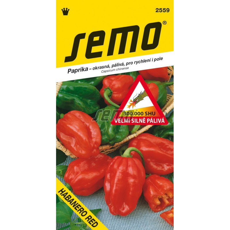 Paprika zeleninová Habanero red okr