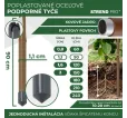 Tyč Garden TY 11/900 mm, oceľ/plast, hnedá, oporná k rastlinám a paradajkám