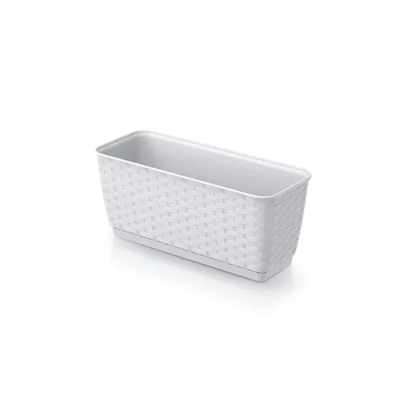 Truhlík Ratolla P s miskou 30, 40, 50, 60 cm biely