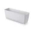 Truhlík Ratolla P s miskou 30, 40, 50, 60 cm biely