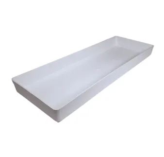Podložka pod truhlík Fulia 40 a 50 cm, Biela