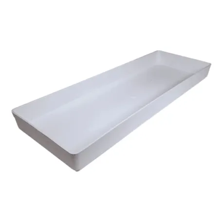 Podložka pod truhlík Fulia 40 a 50 cm, Biela