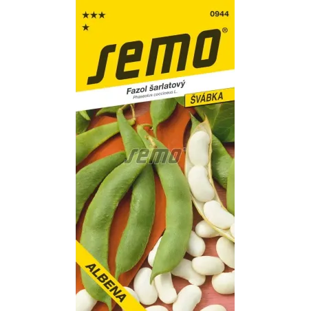 Fazuľa kolíková veľké biele zrno Albena