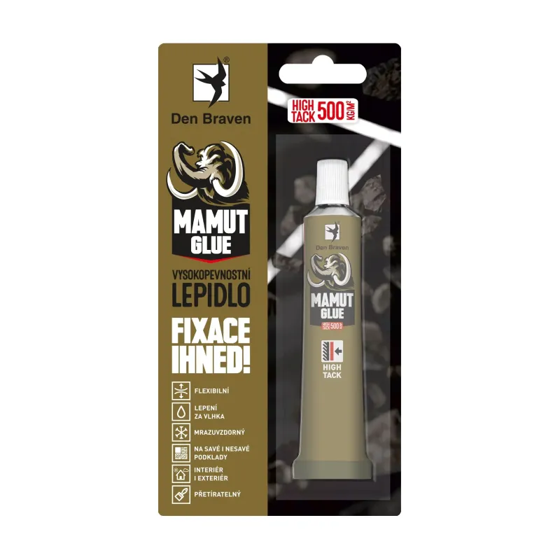 Jednozložkové lepidlo Mamut Glue High Tack biele 25 ml Den Braven Jednozložkové lepidlo Mamut Glue High Tack biele 25 ml Den Braven