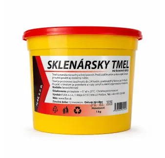 Sklenársky tmel 1 kg, červený na kovový rám
