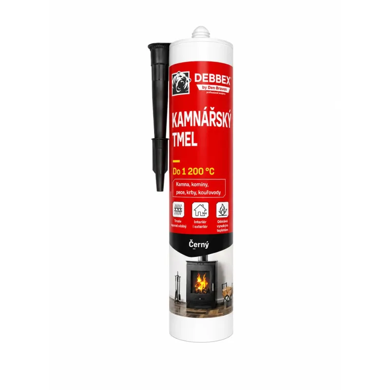Kachliarsky Tmel čierny 280 ml Den Braven Kachliarsky Tmel čierny 280 ml Den Braven