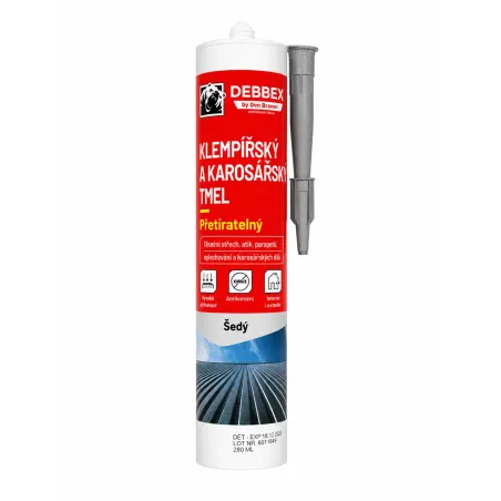 Tmel klampiarsky a karosárský Debbex 280 ml sivý