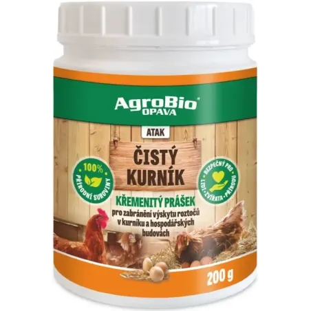 AgroBio Čistý kurník – kremenný prášok 200 g