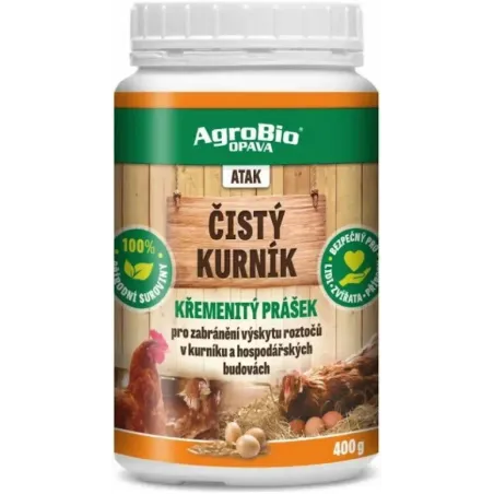 AgroBio Čistý kurník – kremenný prášok 400 g