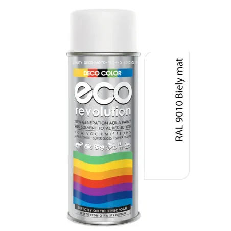 Deco Color Eco Revolution - RAL 9010 biely matný 400 ml