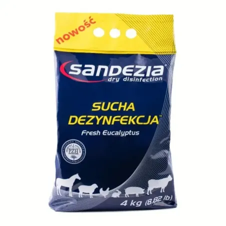Dezinfekcia suchá 4 kg Sandezia, pre hospodárske zvieratá