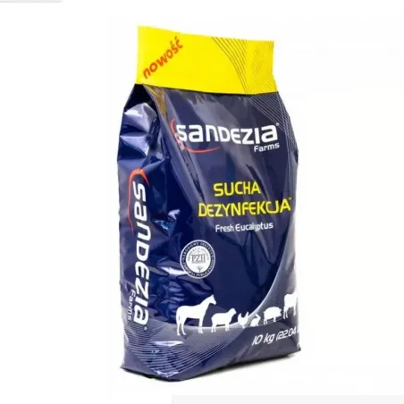 Dezinfekcia suchá 10 kg Sandezia, pre hospodárske zvieratá