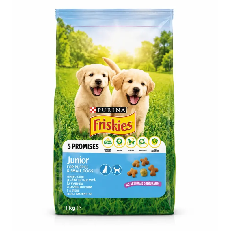 Friskies Junior granule pre šteniatka a malé plemená 1 kg