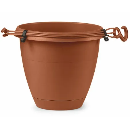 Kvetináč závesný 25 cm Flow terakota