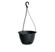 Kvetináč závesný 24,3 cm Ratolla Round antracit Kvetináč závesný 24,3 cm Ratolla Round antracit