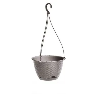Kvetináč závesný 21,5 cm Ratolla Round mocca