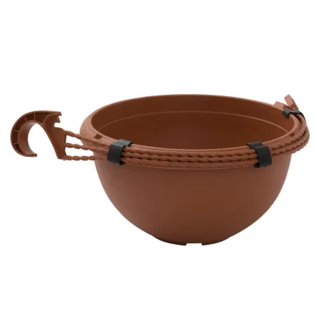 Kvetináč závesný 30 cm Terrae s vešiakom terakota