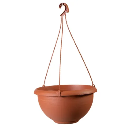 Kvetináč závesný 35 cm Terrae s vešiakom terakota