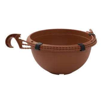 Kvetináč závesný 35 cm Terrae s vešiakom terakota