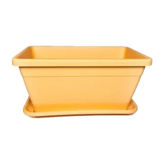Truhlík Fulia 20 cm s podložkou žltý