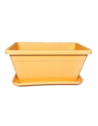 Truhlík Fulia 20 cm s podložkou žltý