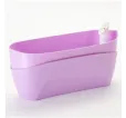 Truhlík Doppio 38 cm samozavlažovací fialový