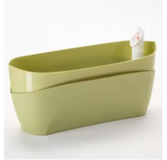 Truhlík Doppio 38 cm samozavlažovací olivový