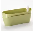 Truhlík Doppio 38 cm samozavlažovací olivový
