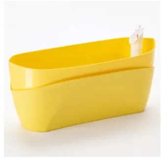 Truhlík Doppio 38 cm samozavlažovací žltý
