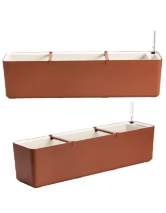 Truhlík Berberis 80 cm terakota + slon.kosť