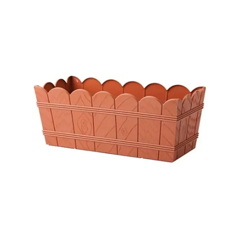 Truhlík 55 cm drevo Elba terakota