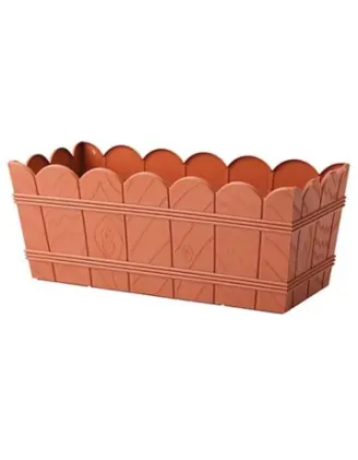 Truhlík 55 cm drevo Elba terakota