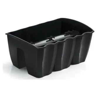 Truhlík Crown 39,3 cm vlnka na zábradlie antracit