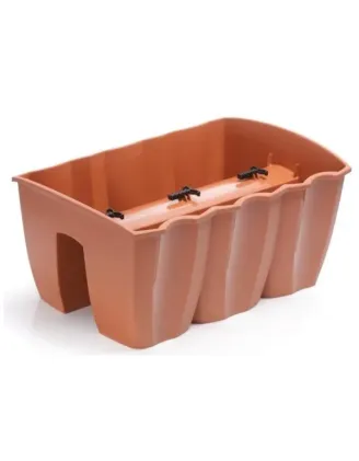 Truhlík Crown 39,3 cm vlnka na zábradlie terakota