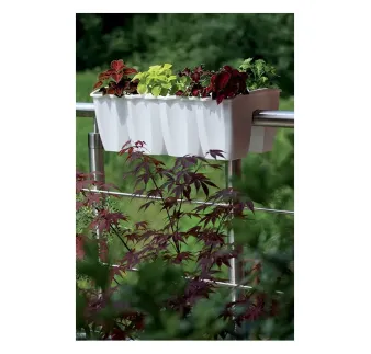 Truhlík Crown 58 cm vlnka na zábradlie terakota