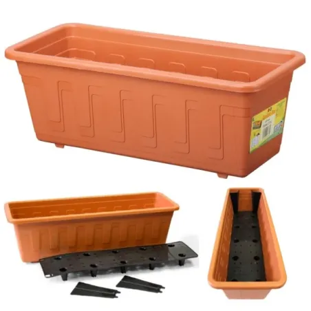 Truhlík 40 cm Gardenflor samozavlažovací terakota