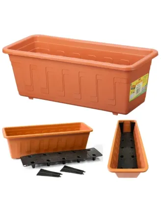 Truhlík 40 cm Gardenflor samozavlažovací terakota