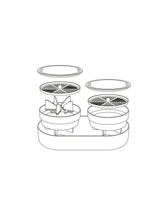 Veľká farma Microgreens+Regrow slonová kosť klíčky