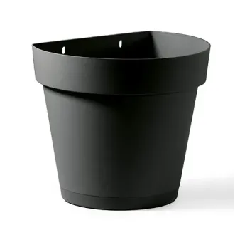 Kvetináč nástenný Cleo 25 cm antracit