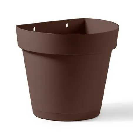 Kvetináč nástenný Cleo 25 cm hnedý