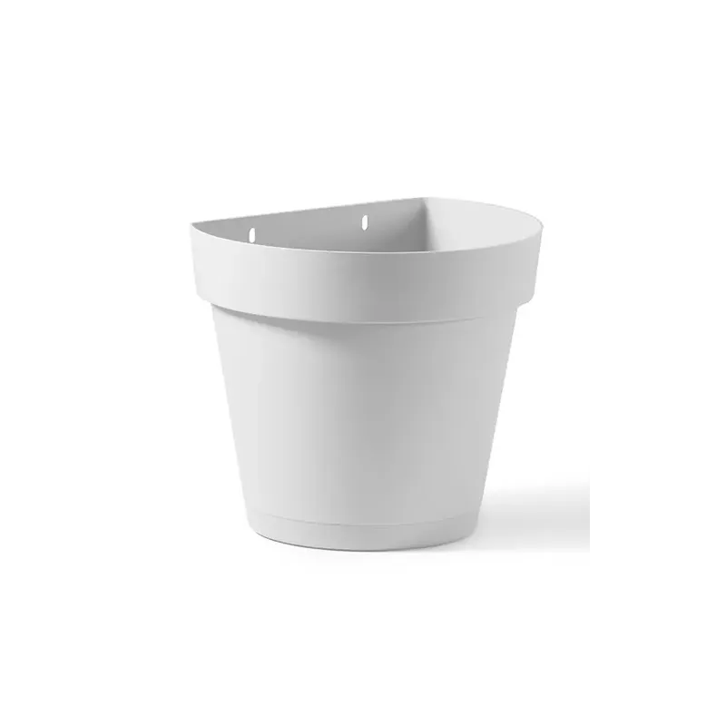 Kvetináč nástenný Cleo 18 cm biely